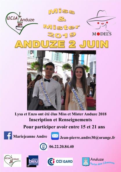 Affiche inscription miss et mister 2021