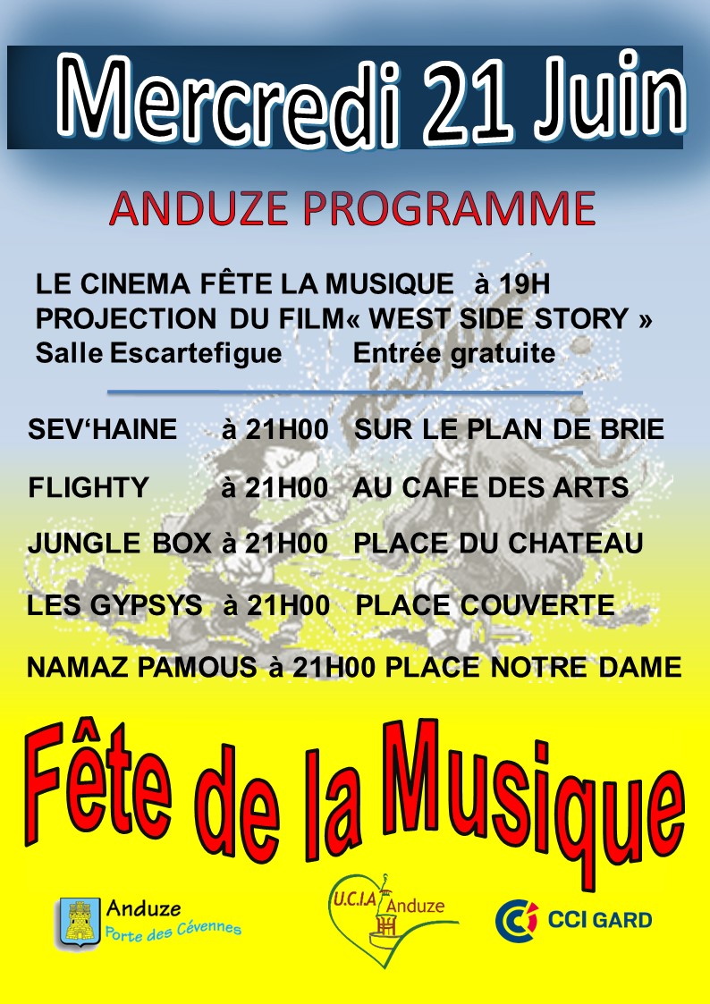 Affiche musique magasins mercredi 21 juin new 1