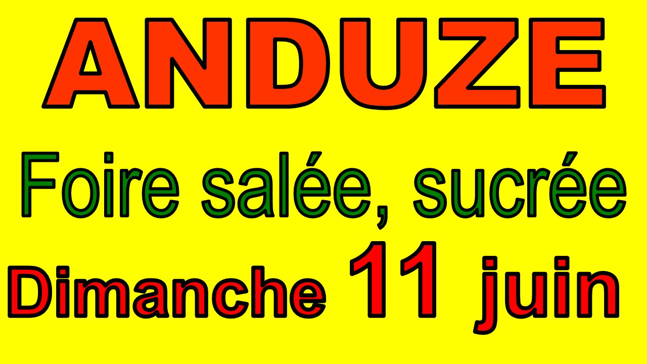 Bandeau foire salee sucree