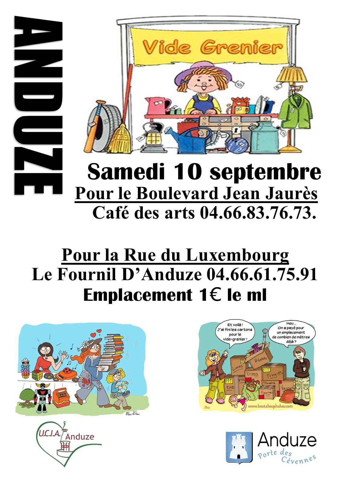 Vide grenier bbjj et lux 10 09 2022